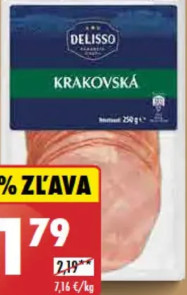 Delisso Krakovská saláma 85%