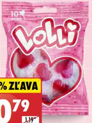 Lollipops Lízanky v tvare srdca