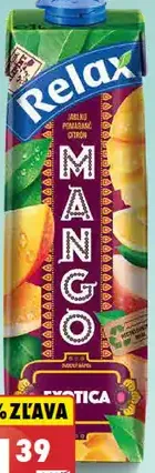 Relax Džús Mango Jablko Pomaranč