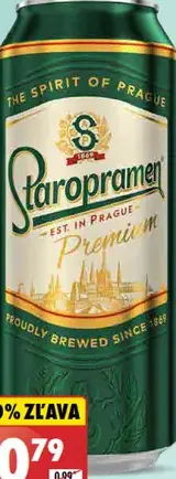Pivo ležiak Staropramen