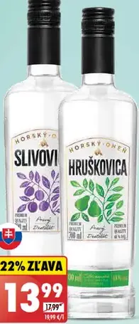 Horský oheň Slivovica/Hruškovica
