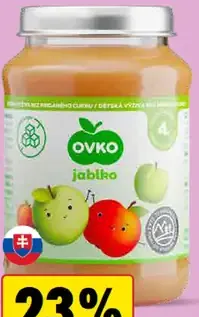 Ovko Príkrm bez cukru jablko