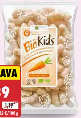 BioKids Detské chrumky s mrkvou