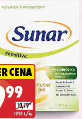 Sunar Následná dojčenská výživa Sensitive 2