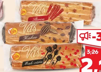 Váš závin čerešňa, kakao, mak-višňa