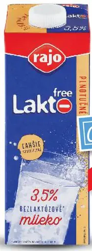 Rajo Lacto Free Trvanlivé mlieko 3,5 %