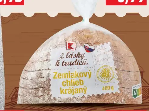 Zemiakový chlieb krájaný