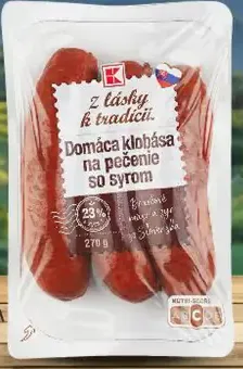 Domáca klobása na pečenie so syrom