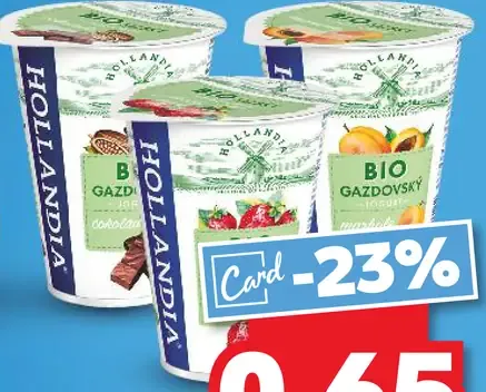 Hollandia BIO Jogurt rôzne druhy