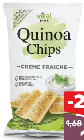 Vital Snack Quinoa Chips Creme Fraiche