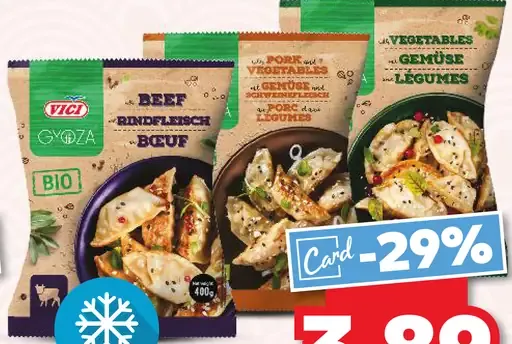 BIO Gyoza rôzne druhy