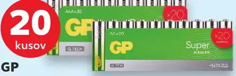 GP Alkalické batérie Super AA alebo AAA