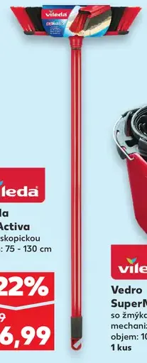 Vileda Metla Du Activa s teleskopickou tyčou