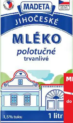 Madeta Mlieko polotučné trvanlivé