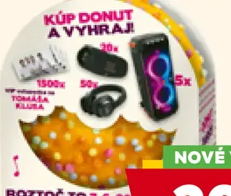 Donut s marhuľovou náplňou