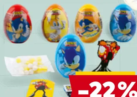 Sonic Eggs s cukríkmi