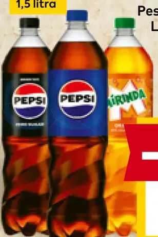 Pepsi, Pepsi Zero Calorie, Lemon, Cherry, 7UP Zero, Mirinda