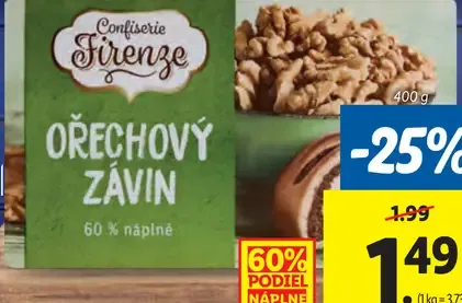 Confiserie Firenze orechový závin