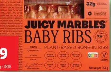 Juicy Marbles Vegánske rebrá