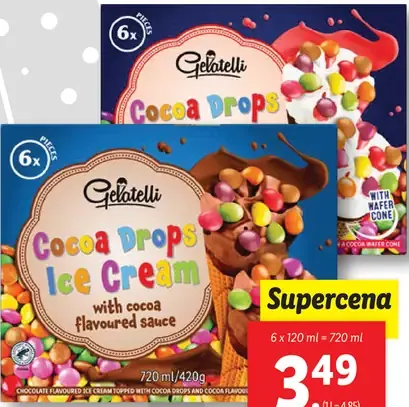 Gelatelli Mrazený krém Cocoa Drops