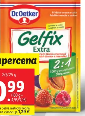 Dr Oetker Gelfix želírovací cukor Extra/Super
