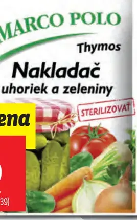 Nakladač uhoriek a zeleniny Marco Polo Thymos