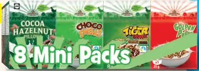 Cocoa Hazelnut Pillows Choco Shells Tiger Gepard Goppas Fešáci raňajkové cereálie