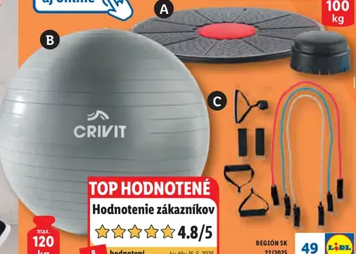 Crivit Gymnastická lopta
