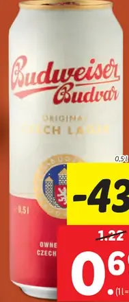 Budvar Original plechovka