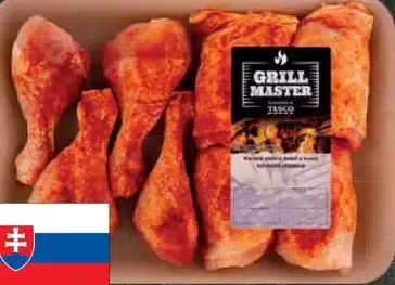 Tesco Grill Master kuracie stehná horné a dolné korenené