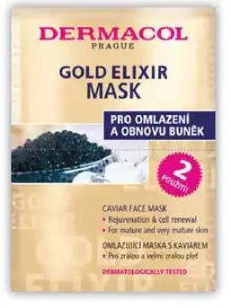Dermacol Gold Elixir Mask omladzujúca maska s kaviárom