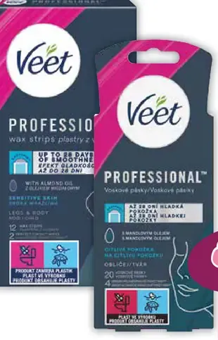 Veet depilačné pásiky na tvár
