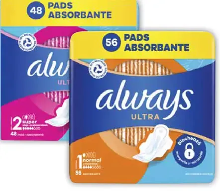 Always Ultra, hygienické vložky