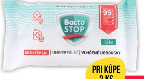 Bacto stop dezinfekčné vlhčené obrúsky