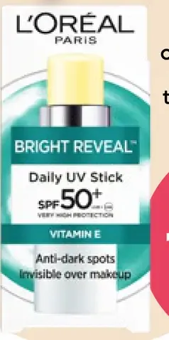 L'Oreal Paris Bright Reveal ochranné pleťová UV tyčinka SPF 50+
