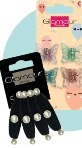 Glamour gumičky/sponky do vlasov