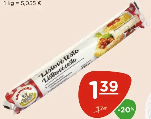 Salvaotore Lístkové cesto