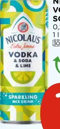 Nicolaus Vodka, Soda, Limetka plechovka
