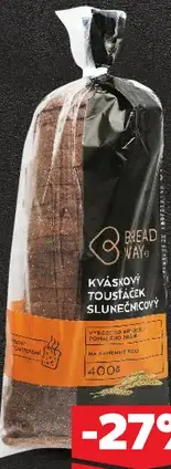 Kváskový chlebík tousťák slnečnicový