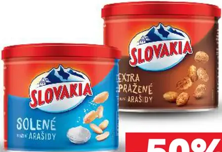Slovakia Arašidy pražené solené