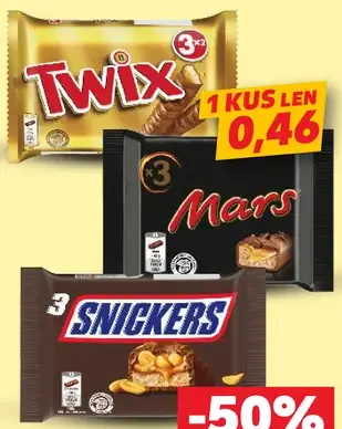 Twix Čokoládové tyčinky