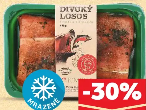 Divoký losos filety s kožou