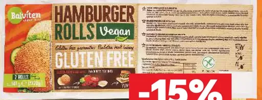 Balviten Hamburgerové žemle bezlepkové