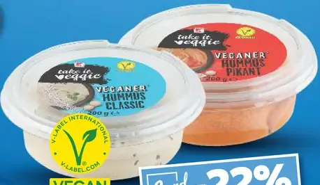 Veganz hummus rôzne druhy