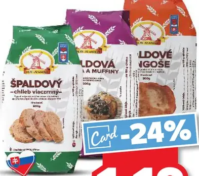 Špaldová zmes na pečenie