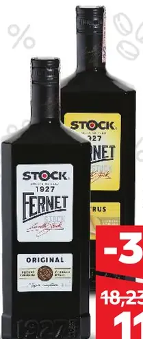 Stock Fernet rôzne druhy