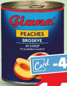 Giana broskyne v sirupe