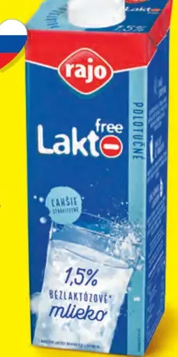Rajo Bezlaktózové mlieko