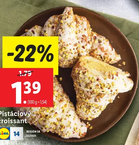 Pistáciový croissant