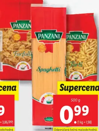 Panzani Cestoviny rôzne druhy
